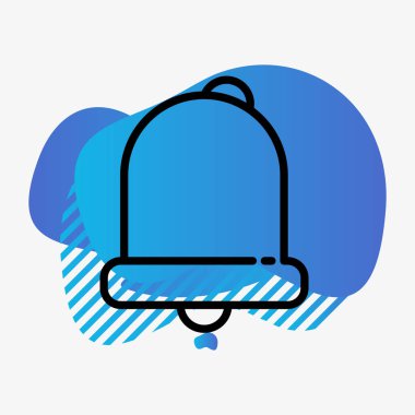 Soyut arkaplanda alarm simgesi izole edildi