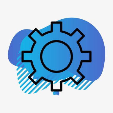 Simge soyut arkaplanda izole ediliyor