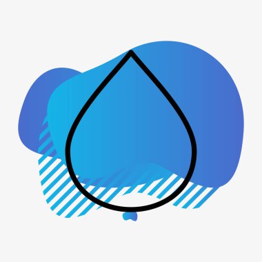 Soyut arkaplanda simgeyi bırak