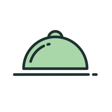 Tabak simgesi soyut arkaplanda izole edildi