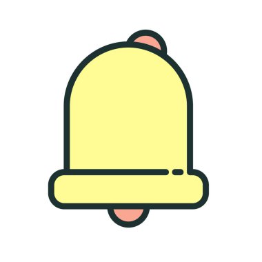 Soyut arkaplanda alarm simgesi izole edildi