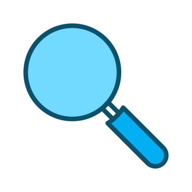 Soyut arkaplanda arama simgesi izole edildi