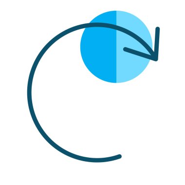 Soyut arkaplanda izole edilmiş simgeyi yeniden başlat