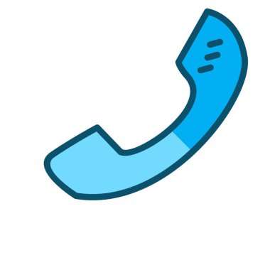 Soyut arkaplanda telefon simgesi izole edildi