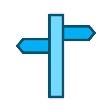 Yönlendirme simgesi soyut arkaplanda izole edildi