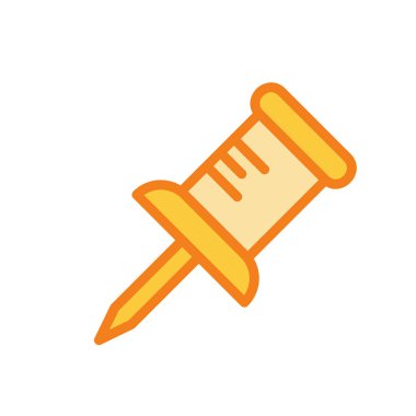 Pin simgesi soyut arkaplanda izole edildi