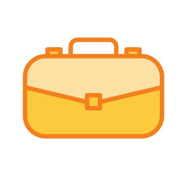 Evrak çantası simgesi soyut arkaplanda izole edildi