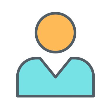 İnsan simgesi soyut arkaplanda izole edildi