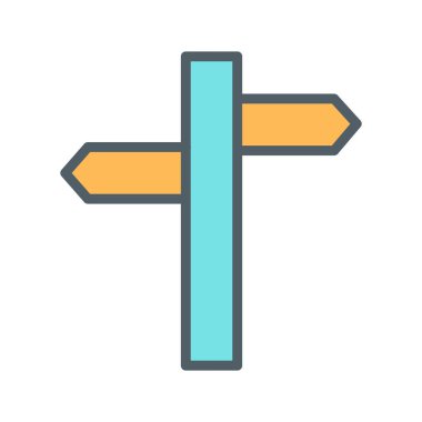 Yönlendirme simgesi soyut arkaplanda izole edildi