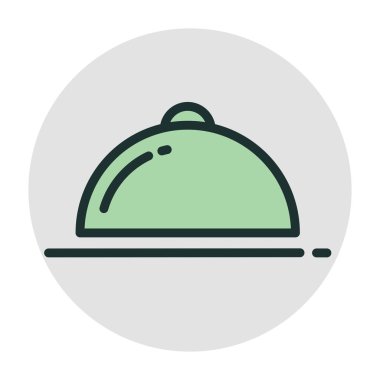 Tabak simgesi soyut arkaplanda izole edildi