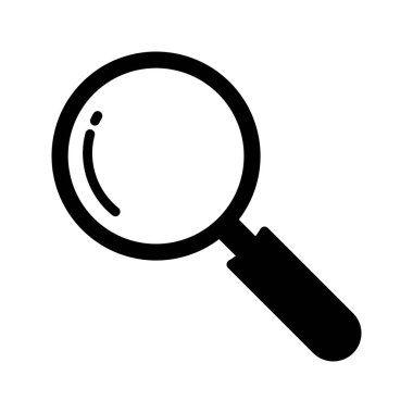 Soyut arkaplanda arama simgesi izole edildi