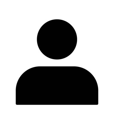 İnsan simgesi soyut arkaplanda izole edildi