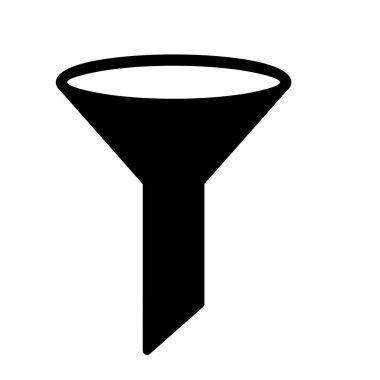  Soyut arkaplanda filtre simgesi izole edildi