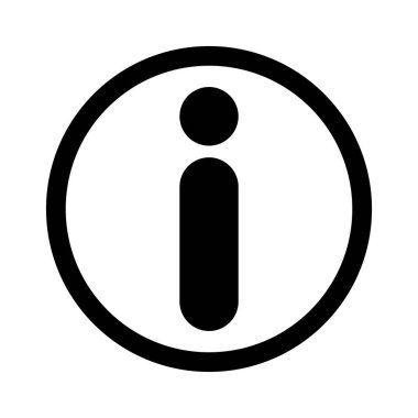 Soyut arkaplanda bilgi simgesi izole edildi