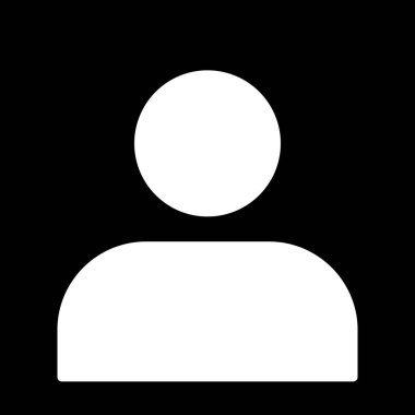 İnsan simgesi soyut arkaplanda izole edildi