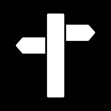 Yönlendirme simgesi soyut arkaplanda izole edildi