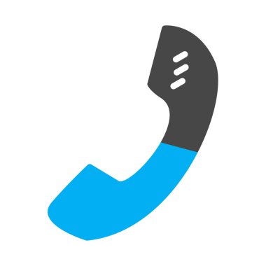 Soyut arkaplanda telefon simgesi izole edildi