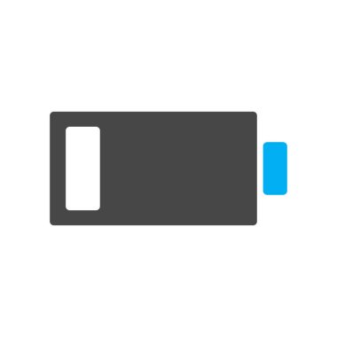 Soyut arkaplanda pil simgesi izole edildi