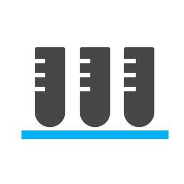 Test simgesi soyut arkaplanda izole edildi