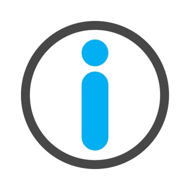 Soyut arkaplanda bilgi simgesi izole edildi