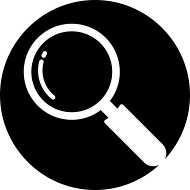 Soyut arkaplanda arama simgesi izole edildi