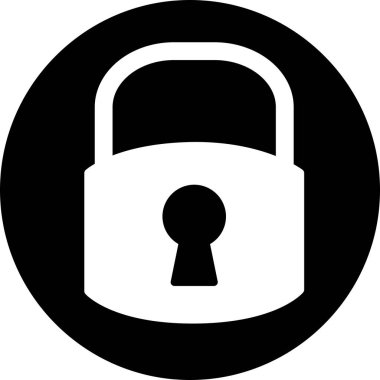 Soyut arkaplanda kilit simgesi izole edildi