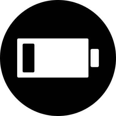 Soyut arkaplanda pil simgesi izole edildi