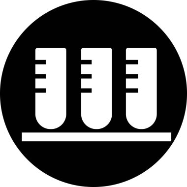 Test simgesi soyut arkaplanda izole edildi