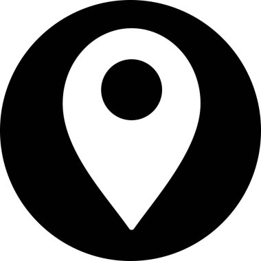 konum simgesi soyut arkaplanda izole edildi