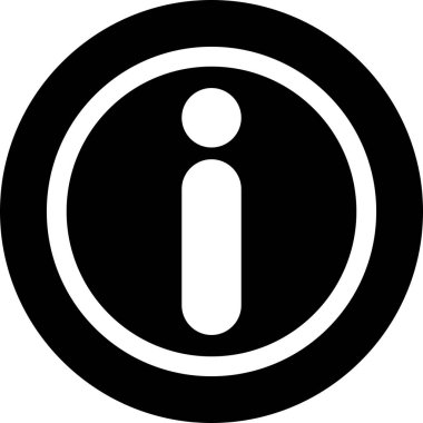 Soyut arkaplanda bilgi simgesi izole edildi