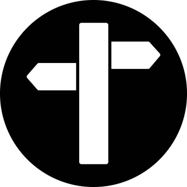 Yönlendirme simgesi soyut arkaplanda izole edildi