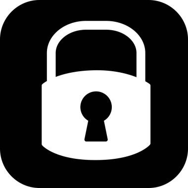 Soyut arkaplanda kilit simgesi izole edildi