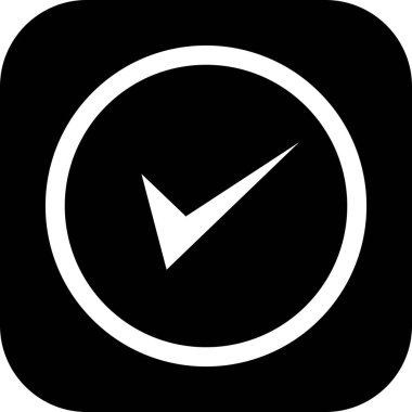 Soyut arkaplanda izole edilmiş simgeyi onayla