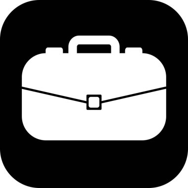 Evrak çantası simgesi soyut arkaplanda izole edildi