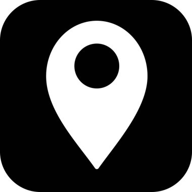 konum simgesi soyut arkaplanda izole edildi