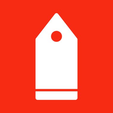 Soyut arkaplanda etiket simgesi izole edildi