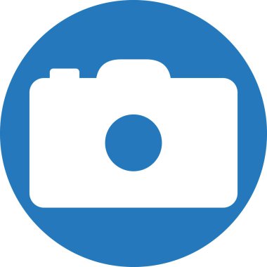 Kamera simgesi soyut arkaplanda izole edildi