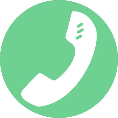 Soyut arkaplanda telefon simgesi izole edildi