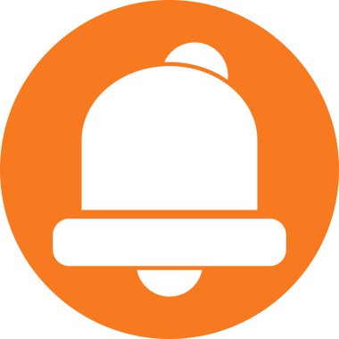 Soyut arkaplanda alarm simgesi izole edildi