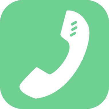 Soyut arkaplanda telefon simgesi izole edildi