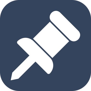 Pin simgesi soyut arkaplanda izole edildi