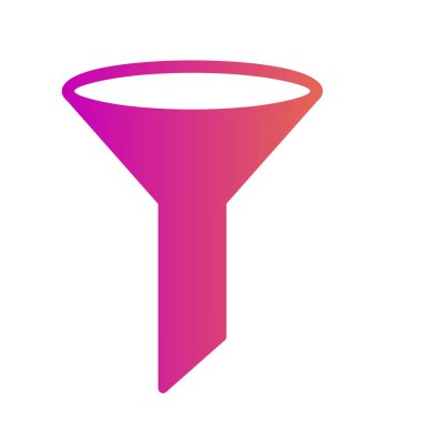  Soyut arkaplanda filtre simgesi izole edildi