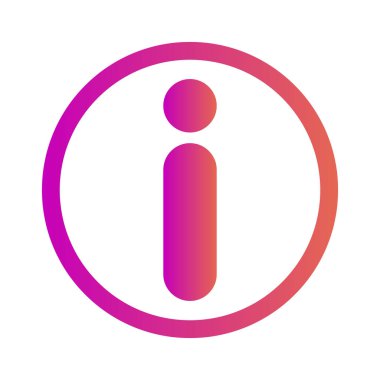 Soyut arkaplanda bilgi simgesi izole edildi