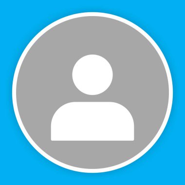 İnsan simgesi soyut arkaplanda izole edildi