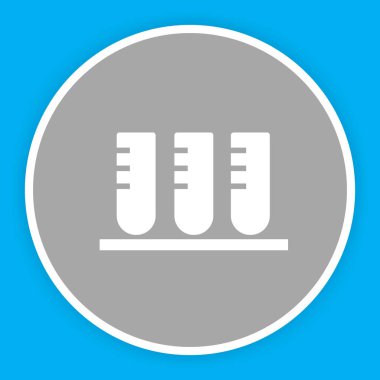 Test simgesi soyut arkaplanda izole edildi