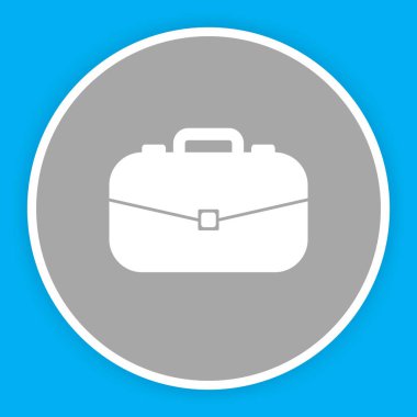 Evrak çantası simgesi soyut arkaplanda izole edildi