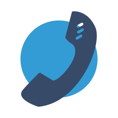 Soyut arkaplanda telefon simgesi izole edildi