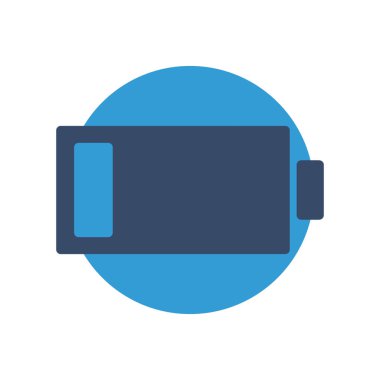 Soyut arkaplanda pil simgesi izole edildi