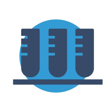 Test simgesi soyut arkaplanda izole edildi