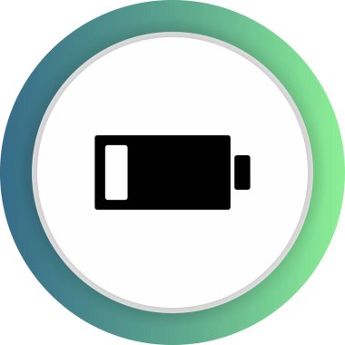 Soyut arkaplanda pil simgesi izole edildi